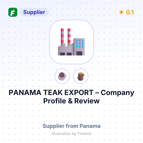 PANAMA TEAK EXPORT – summary card, no photo uploaded yet