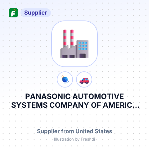 PANASONIC AUTOMOTIVE SYSTEMS COMPANY OF AMERICA A DIVISION OF PANASONIC CORP.OF NORTH AMERICA – summary card, no photo uploaded yet