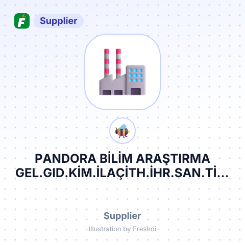 PANDORA BİLİM ARAŞTIRMA GEL.GID.KİM.İLAÇİTH.İHR.SAN.TİC. LTD – summary card, no photo uploaded yet