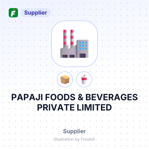 PAPAJI FOODS & BEVERAGES PRIVATE LIMITED – summary card, no photo uploaded yet
