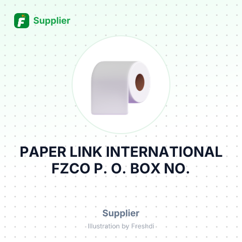PAPER LINK INTERNATIONAL FZCO P. O. BOX NO. – summary card, no photo uploaded yet