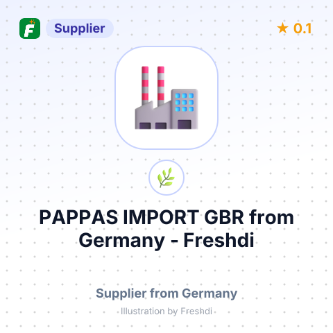 PAPPAS IMPORT GBR – summary card, no photo uploaded yet