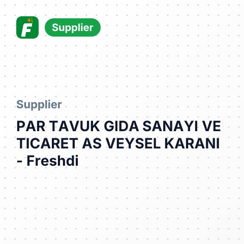 PAR TAVUK GIDA SANAYI VE TICARET AS VEYSEL KARANI – summary card, no photo uploaded yet