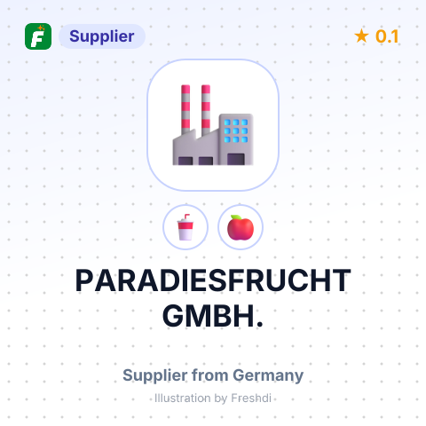 PARADIESFRUCHT GMBH. – summary card, no photo uploaded yet
