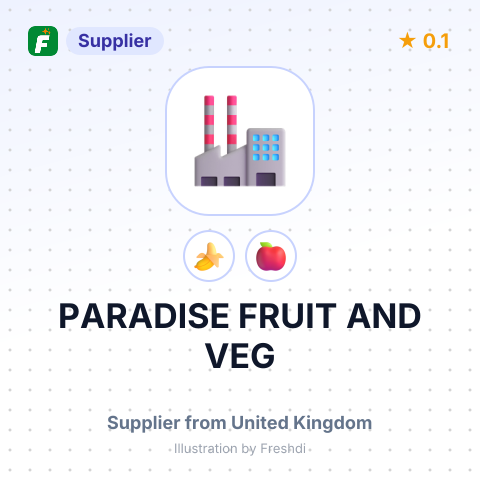 PARADISE FRUIT AND VEG – summary card, no photo uploaded yet