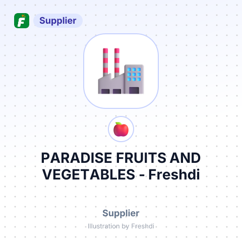 PARADISE FRUITS AND VEGETABLES – summary card, no photo uploaded yet