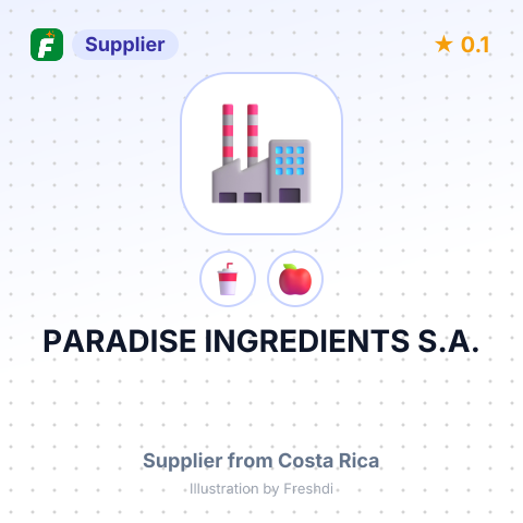 PARADISE INGREDIENTS S.A. – summary card, no photo uploaded yet
