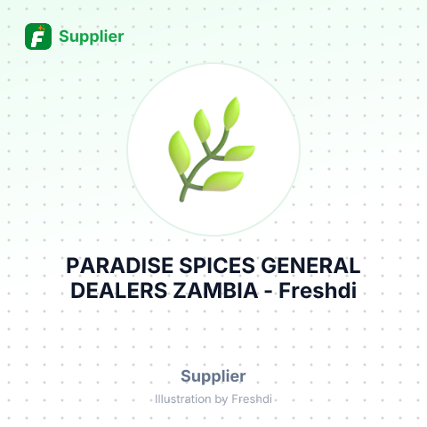 PARADISE SPICES GENERAL DEALERS ZAMBIA – summary card, no photo uploaded yet