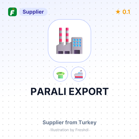 PARALI EXPORT – summary card, no photo uploaded yet