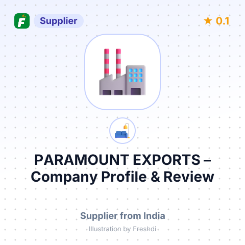 PARAMOUNT EXPORTS – summary card, no photo uploaded yet