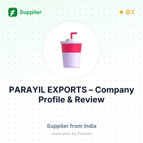 PARAYIL EXPORTS – summary card, no photo uploaded yet