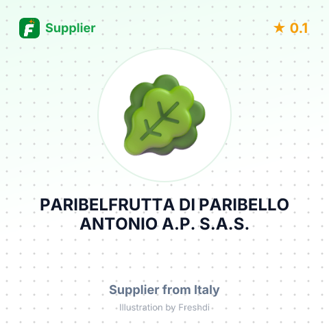 PARIBELFRUTTA DI PARIBELLO ANTONIO A.P. S.A.S. – summary card, no photo uploaded yet