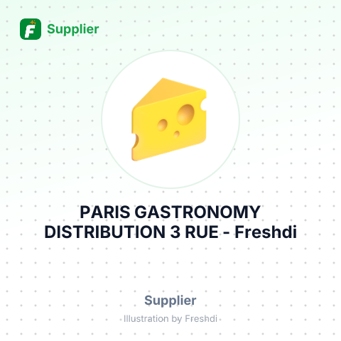 PARIS GASTRONOMY DISTRIBUTION 3 RUE – summary card, no photo uploaded yet