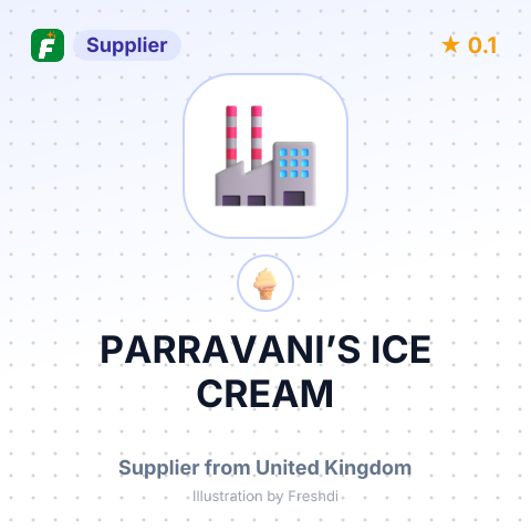 PARRAVANI’S ICE CREAM – summary card, no photo uploaded yet