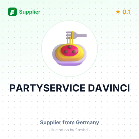 PARTYSERVICE DAVINCI – summary card, no photo uploaded yet