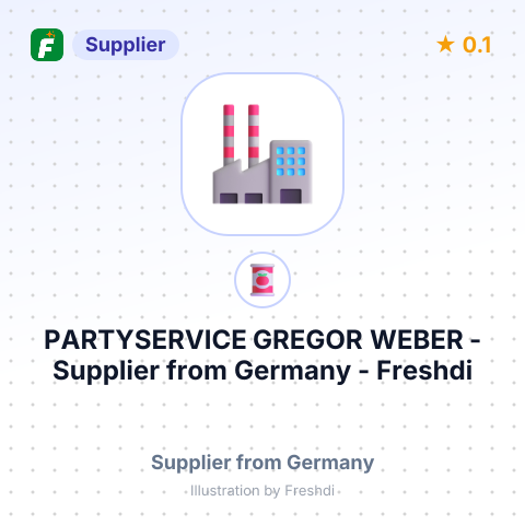 PARTYSERVICE GREGOR WEBER – summary card, no photo uploaded yet