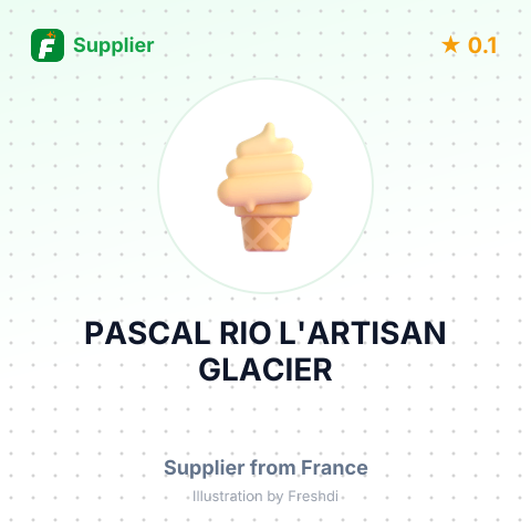 PASCAL RIO L'ARTISAN GLACIER – summary card, no photo uploaded yet