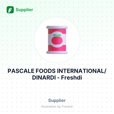 PASCALE FOODS INTERNATIONAL/DINARDI – summary card, no photo uploaded yet
