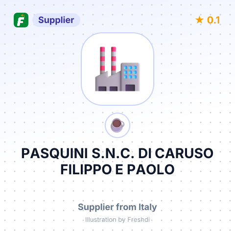 PASQUINI S.N.C. DI CARUSO FILIPPO E PAOLO – summary card, no photo uploaded yet