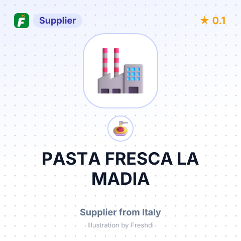 PASTA FRESCA LA MADIA – summary card, no photo uploaded yet