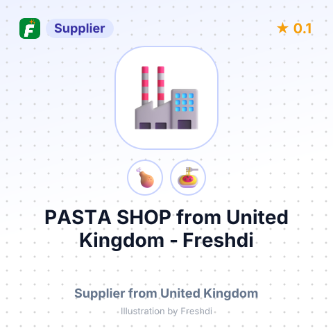 PASTA SHOP – summary card, no photo uploaded yet