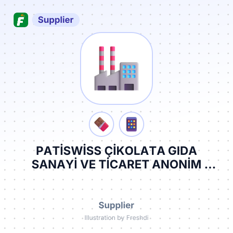 PATİSWİSS ÇİKOLATA GIDA SANAYİ VE TİCARET ANONİM ŞİRKETİ – summary card, no photo uploaded yet