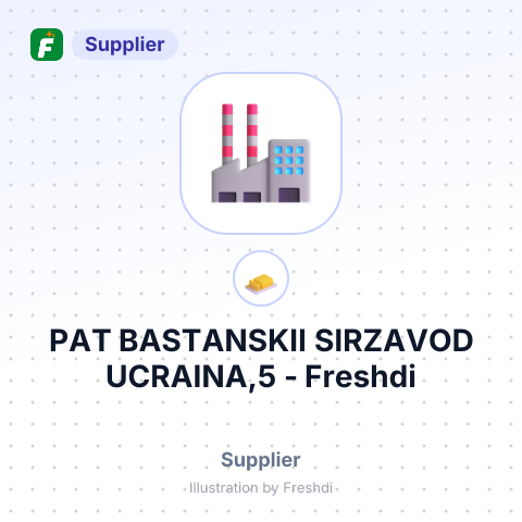 PAT BASTANSKII SIRZAVOD UCRAINA,5 – summary card, no photo uploaded yet