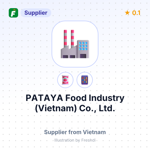 PATAYA Food Industry (Vietnam) Co., Ltd. – summary card, no photo uploaded yet