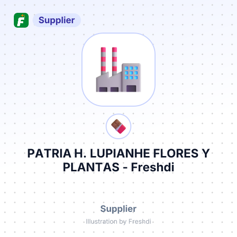 PATRIA H. LUPIANHE FLORES Y PLANTAS – summary card, no photo uploaded yet