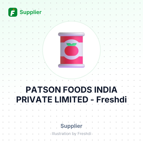 PATSON FOODS INDIA PRIVATE LIMITED – summary card, no photo uploaded yet