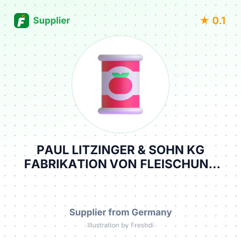 PAUL LITZINGER & SOHN KG FABRIKATION VON FLEISCHUND WURSTWAREN – summary card, no photo uploaded yet