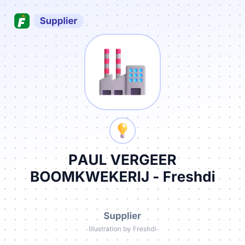 PAUL VERGEER BOOMKWEKERIJ – summary card, no photo uploaded yet