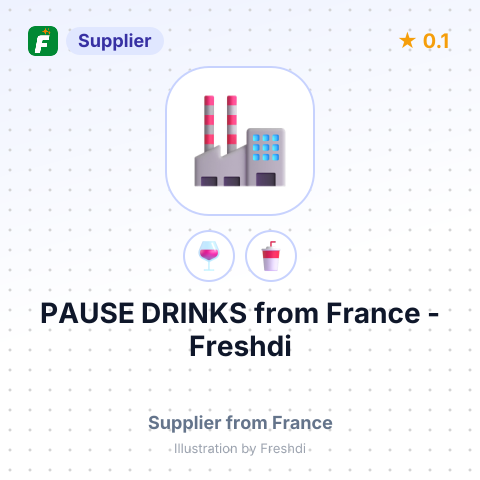 PAUSE DRINKS – summary card, no photo uploaded yet