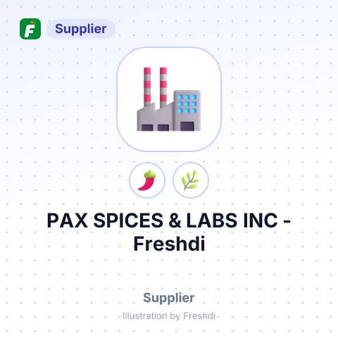 PAX SPICES & LABS INC – summary card, no photo uploaded yet