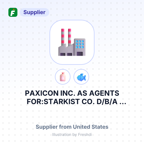 PAXICON INC. AS AGENTS FOR:STARKIST CO. D/B/A STARKIST SEAFOODS CO. – summary card, no photo uploaded yet