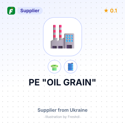 PE "OIL GRAIN" – summary card, no photo uploaded yet