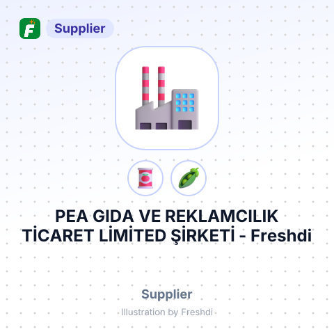 PEA GIDA VE REKLAMCILIK TİCARET LİMİTED ŞİRKETİ – summary card, no photo uploaded yet