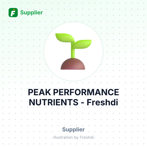 PEAK PERFORMANCE NUTRIENTS – summary card, no photo uploaded yet