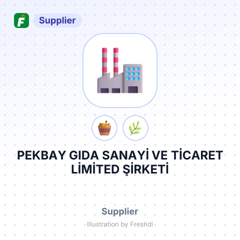 PEKBAY GIDA SANAYİ VE TİCARET LİMİTED ŞİRKETİ – summary card, no photo uploaded yet