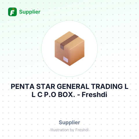 PENTA STAR GENERAL TRADING L L C P.O BOX. – summary card, no photo uploaded yet