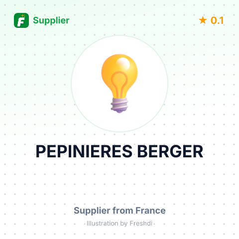 PEPINIERES BERGER – summary card, no photo uploaded yet