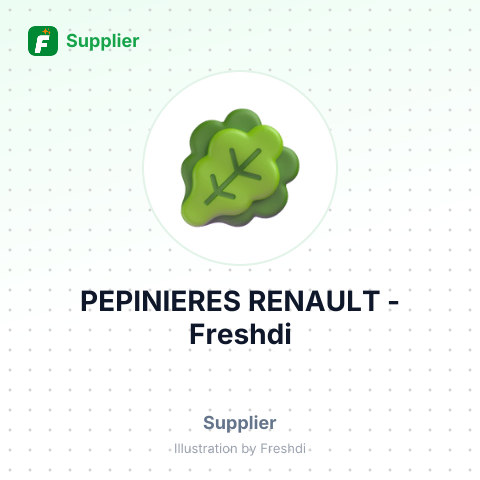 PEPINIERES RENAULT – summary card, no photo uploaded yet