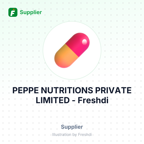 PEPPE NUTRITIONS PRIVATE LIMITED – summary card, no photo uploaded yet