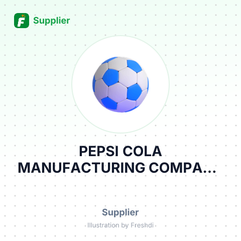 PEPSI COLA MANUFACTURING COMPANY – summary card, no photo uploaded yet