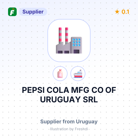 PEPSI COLA MFG CO OF URUGUAY SRL – summary card, no photo uploaded yet