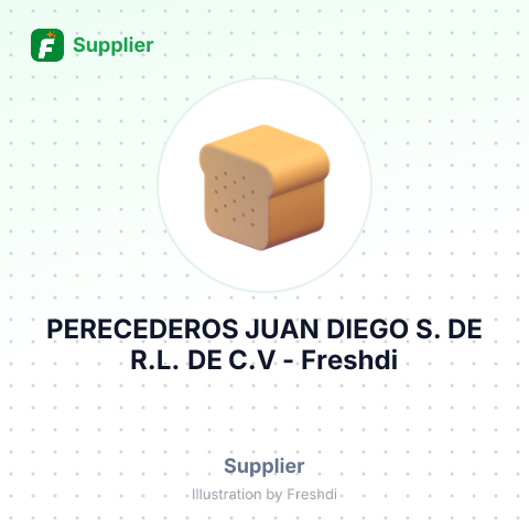 PERECEDEROS JUAN DIEGO S. DE R.L. DE C.V – summary card, no photo uploaded yet