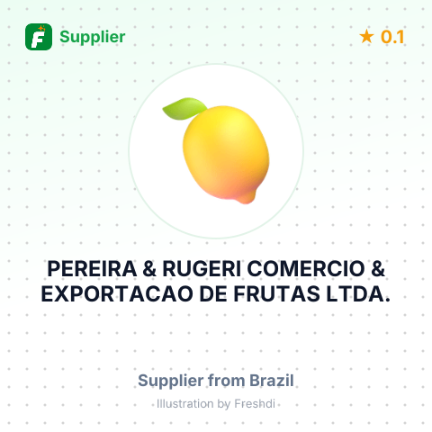 PEREIRA & RUGERI COMERCIO & EXPORTACAO DE FRUTAS LTDA. – summary card, no photo uploaded yet