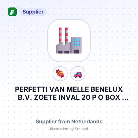 PERFETTI VAN MELLE BENELUX B.V. ZOETE INVAL 20 P O BOX 3000 4800 DA BREDA THE NETHERLANDS – summary card, no photo uploaded yet
