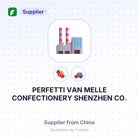 PERFETTI VAN MELLE CONFECTIONERY SHENZHEN CO. LTD.42 SHENKUI ROAD TUYANG KUICHONG DAPENG NEW DISTRICT SHENZHEN CHIN – summary card, no photo uploaded yet