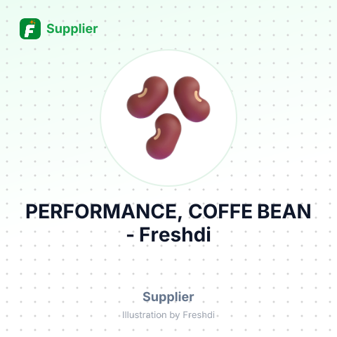 PERFORMANCE, COFFE BEAN – summary card, no photo uploaded yet